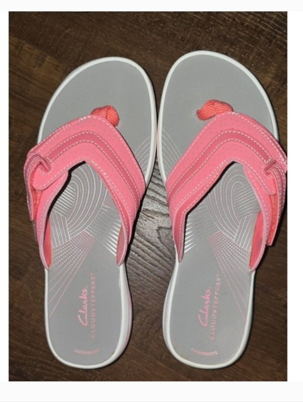Clarks Pink Breeze Reyna Women's Flip-Flops